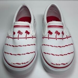 In-N-Out Burger Drink Cup Slip On Van Shoes Kids Size 12 White Red EUR 29 NEW